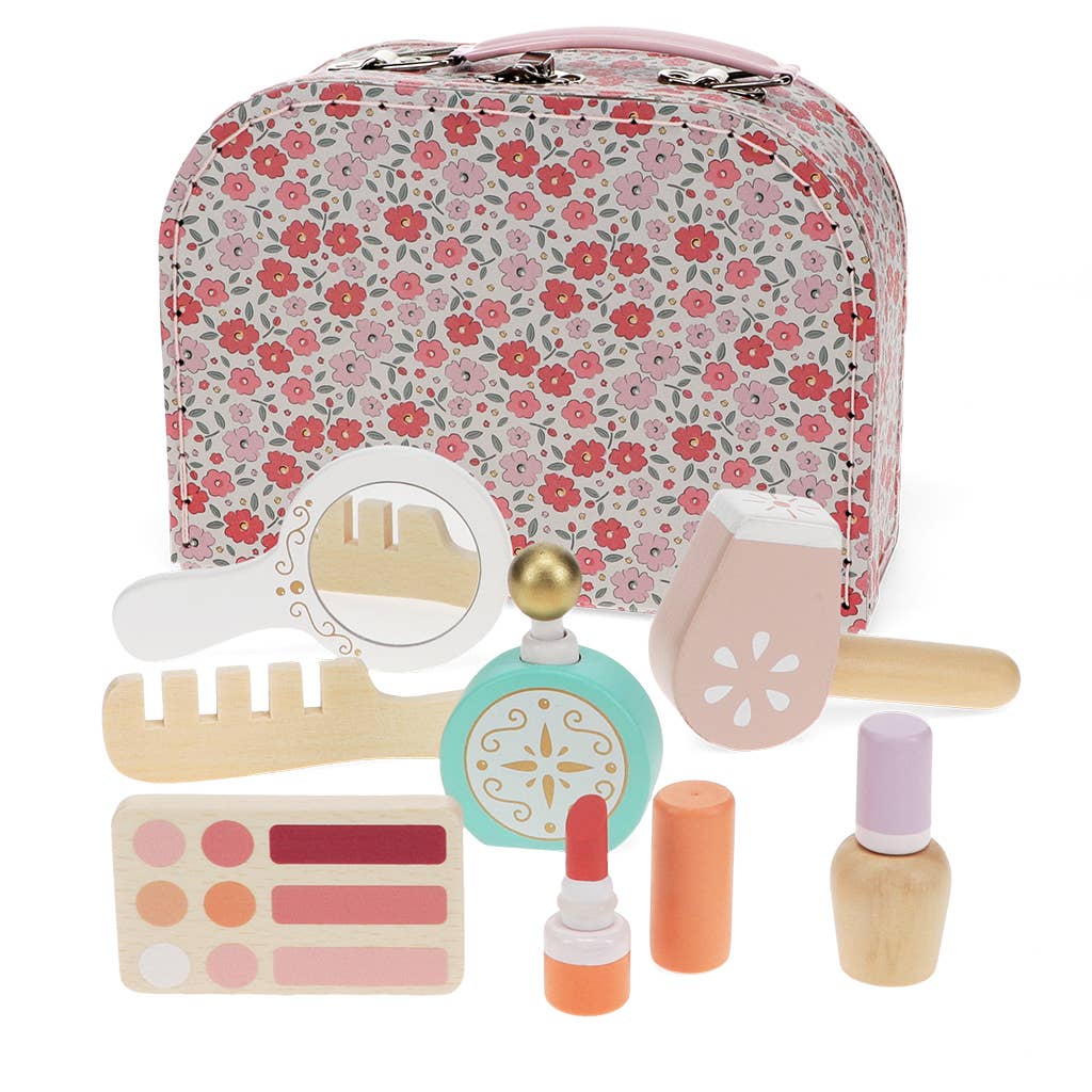 Wooden makeup playset