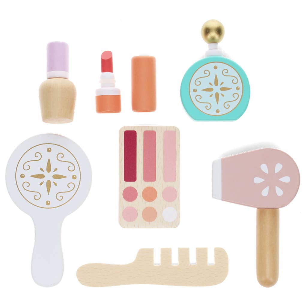 Wooden makeup playset